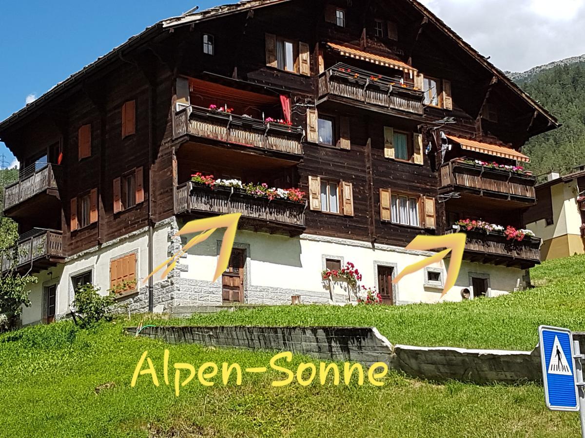 Ferienwohnung Alpen-Sonne Sankt Niklaus Exterior foto